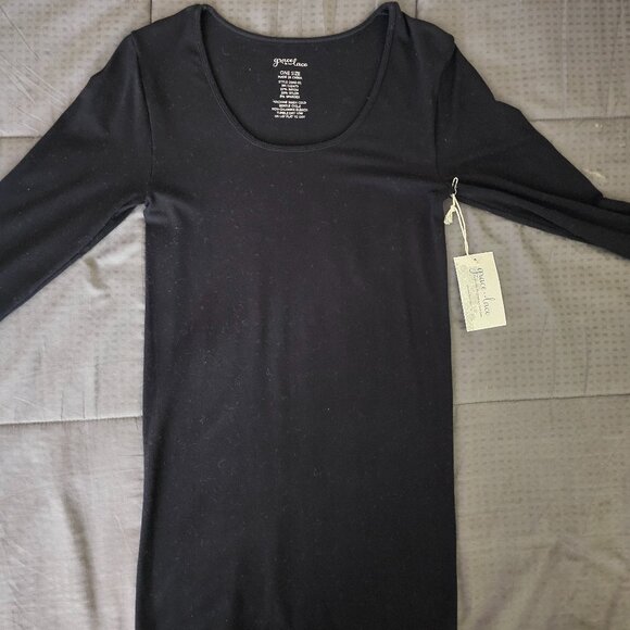 Grace and Lace Black Essential Super Stretch Top - Picture 1 of 4